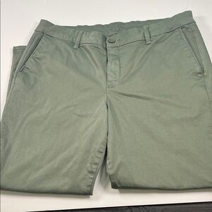 Kut From The Kloth Ankle Trouser for Women Olive Green Sz 16W